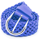 Blue braided belt